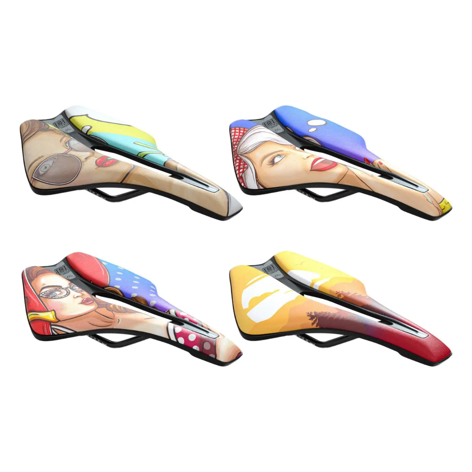 Bike Seat Bicycle Seat Waterproof PU Leather Bike Parts Replacement Bicycle Saddle for Outdoor Bike Mountain Bike Riding