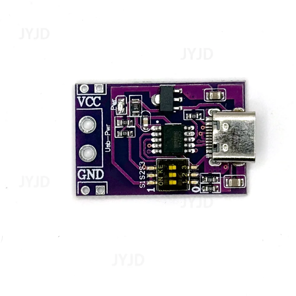 PD/QC/AFC Fast Charge Decoy Trigger Support 5V 9V 12V 15V 20V Fixed Voltage Output Type-C USB For Phone Solar Fast Quick Charger