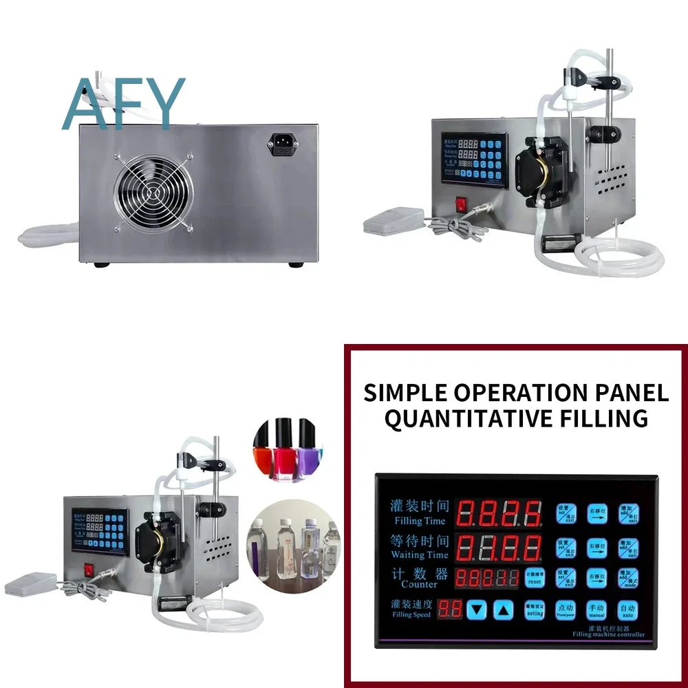 Peristaltic Pump Filler for 1-200 ml Liquids Electric Quantitative Dispenser for Beverage Perfume Juice Cosmetics Lab