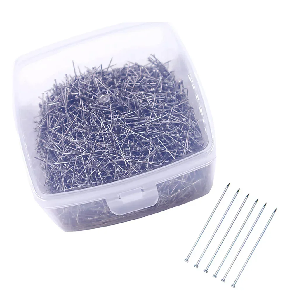 50-100PCS 35MM Jewelry Making Head Pins Fine Satin Pins Dressmaker Craft Pins for Sewing Straight Pins DIY Quilting and Craft