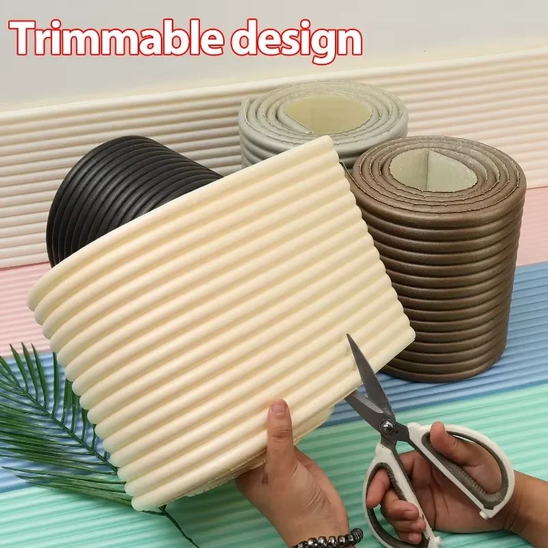 Strip Anti-tabrakan Berperekat Strip Busa Sudut Dinding Keselamatan Anak Strip Pelindung Tepi Kursi Pelindung Sudut Furnitur