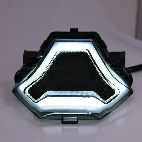 TRD LED 테일 라이트 브레이크 스톱 라이트 YZF R3 R25 Y15ZR MT07 FZ07 LC150 오토바이 LED 테일 라이트 방향 지시등 E24