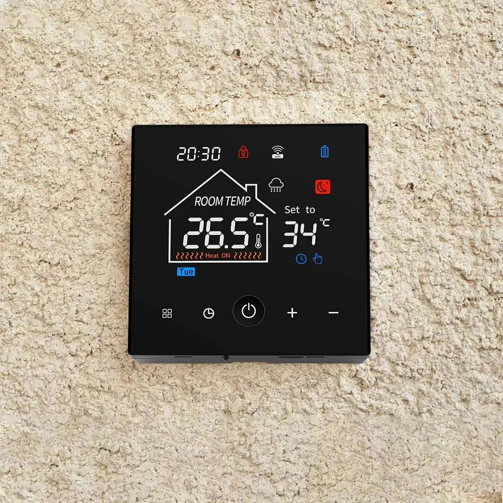 Child Safety Lock Gas Boiler Controller Indoor Heating Safety Features Celsius Fahrenheit Switch For Gas Boilers