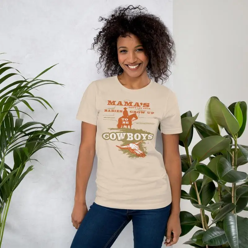 La mamá no deja que tus bebés crecen hasta ser vaqueros camiseta