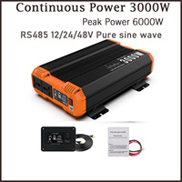 Fchao 3000W Pure Sine Wave Car Inverter: Converts 12V to 230V, LCD Display, Remote Control – Perfect for Home and RVs\
