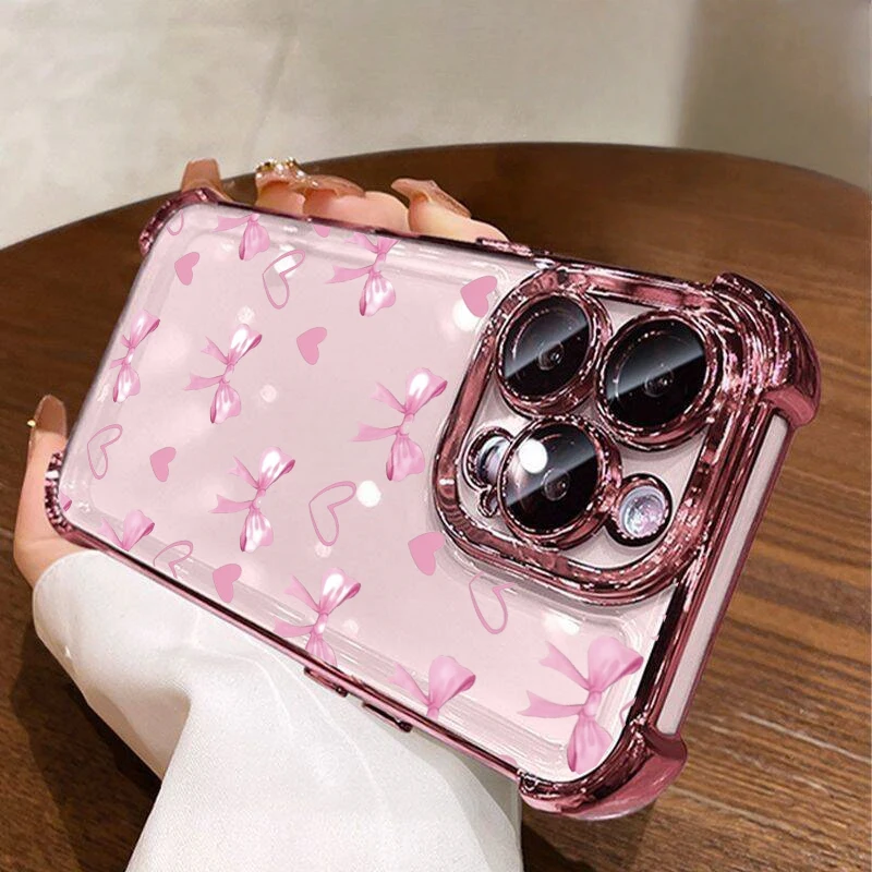 Love Heart Polka Dot  Phone Case For Samsung Galaxy S23 S22 Ultra S21 Plus S20 FE A35 A25 A24 A14 A34 A05 A05S A32 A52 A53 A33