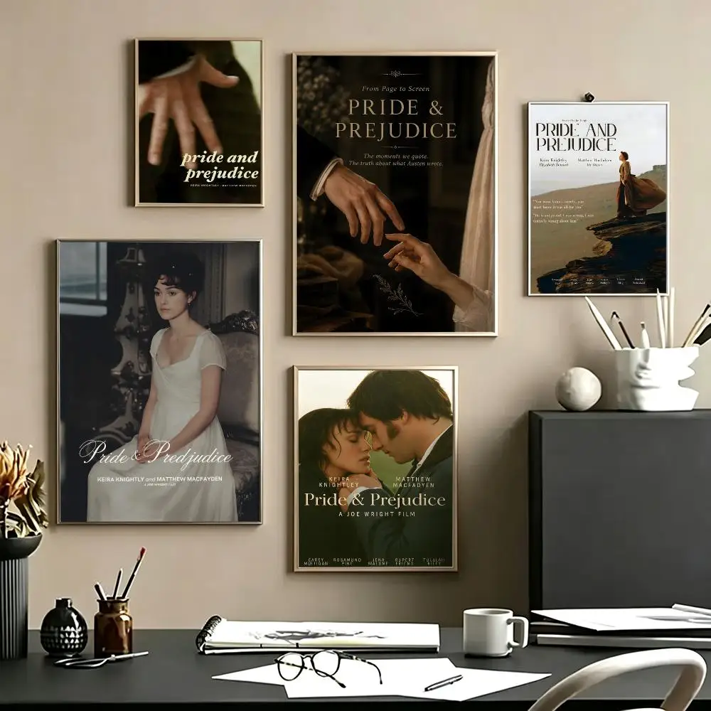 movie Pride & Prejudice Poster Poster HD Self Adhesive Waterproof Art Print Wall Decor for Bedroom Living Room Home Gift