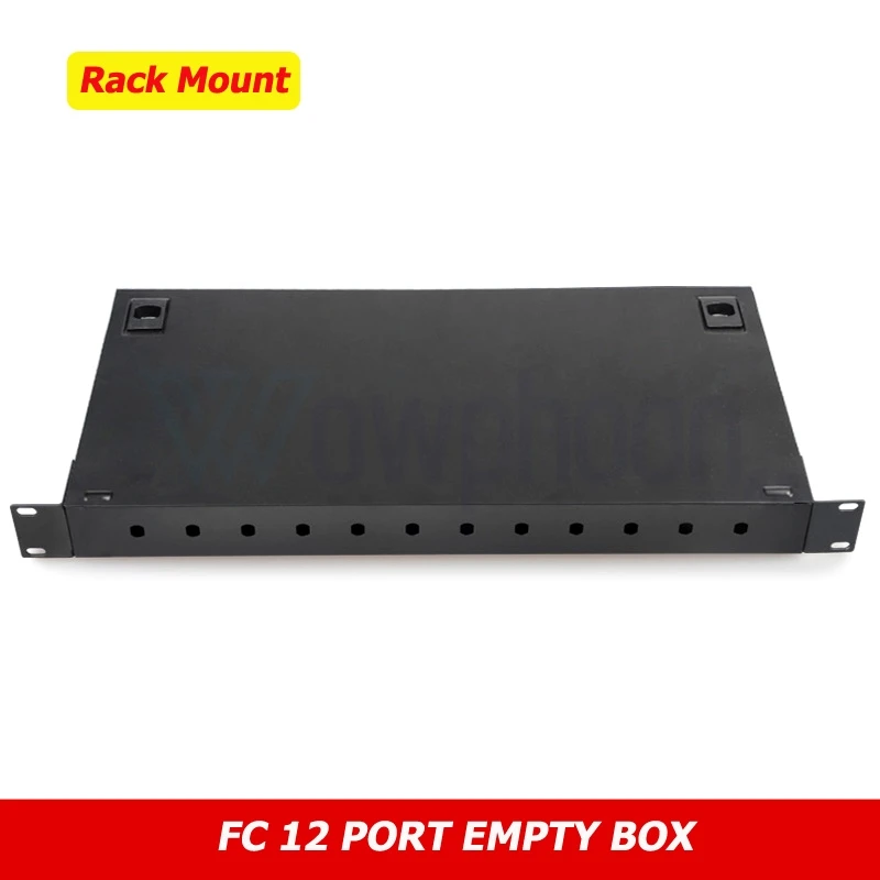 Rack Mount Outdoor Fiber Optic Adapter, 12 Port, LC, SC, ST, SC Adapter, ODF, Empty Patch Panel without Adapter, Customized