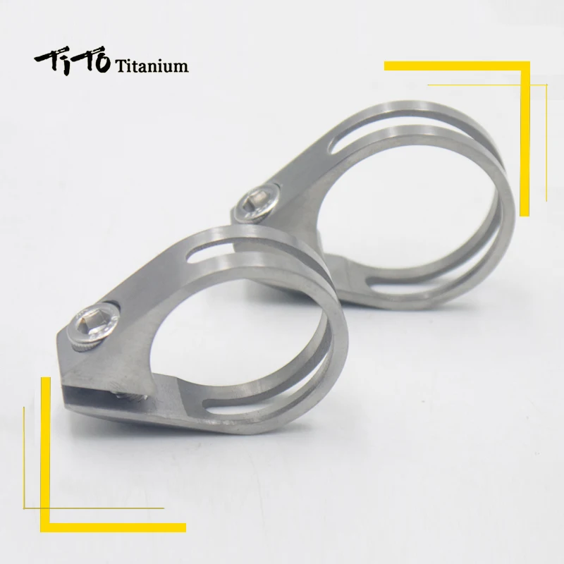 TiTo Bike MTB Mountain titanium Bike seat post Road Bicycle titanium seatpost clamps 34.9mm/31.6mm titanium alloy Seat tube clip