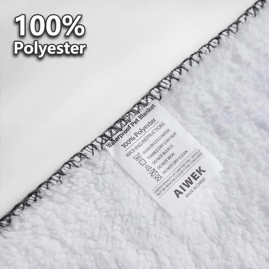 Coperta per cani impermeabile con stampa di motivi, super morbida, calda e soffice, per divano, per auto, protezione per letto, a prova di urina, lavabile, per esterni