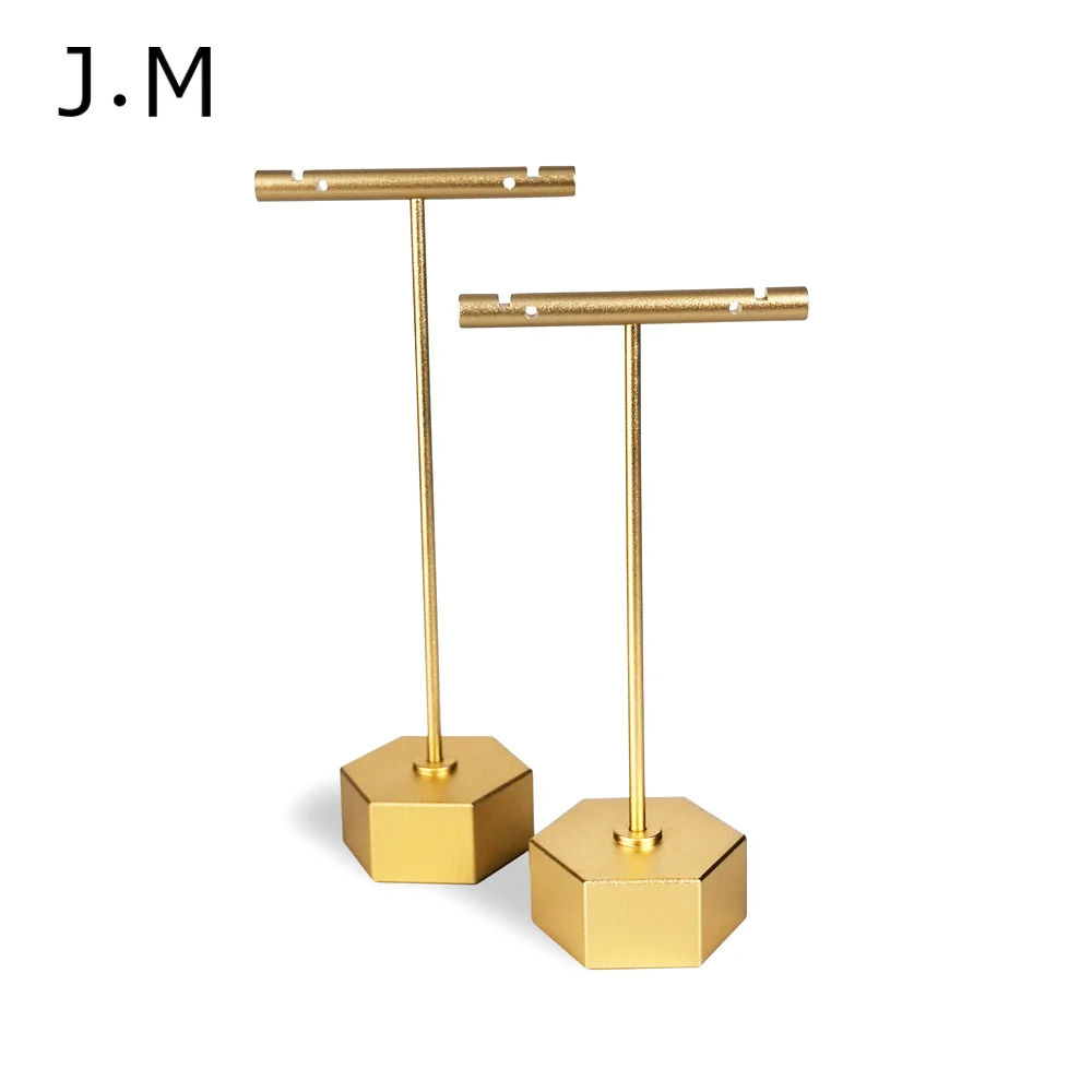 

5Pcs/lot Metal Earring T Bar Jewelry Display Stand Organizer Holder Eardrop Freestanding Shelf Jewelry Stores Model Collection