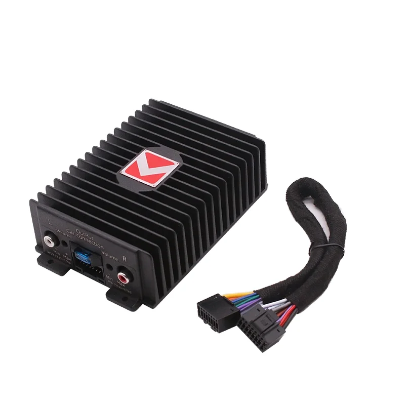 New Product Aluminium Alloy casing 80W*4 Car Power Amplifier 4 Channel Android DSP Audio Amplifier for Anoroid big screen