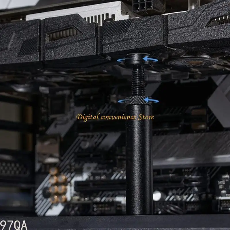 

97QA Регулируемая подставка для графического процессора, алюминиевый держатель видеокарты для поддержки больших графических