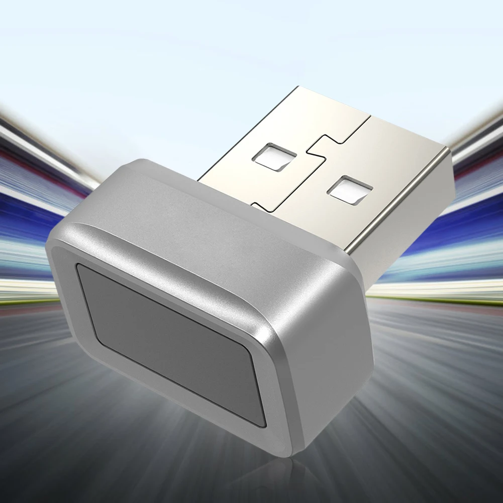 USB Fingerprint Key Reader Anti-Spoofing Biometric Fingerprint Scanner Windows Hello 360° Touch Mini Fingerprint Reader for PC