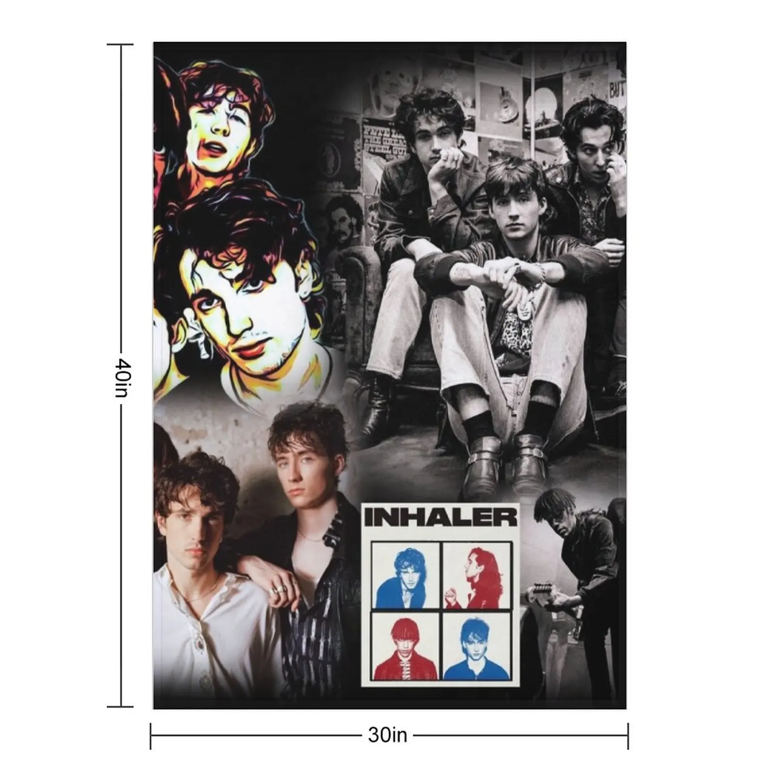 Inhaler band Dublin Throw Blanket Cute bed plaid Bed Fashionable anime Blankets