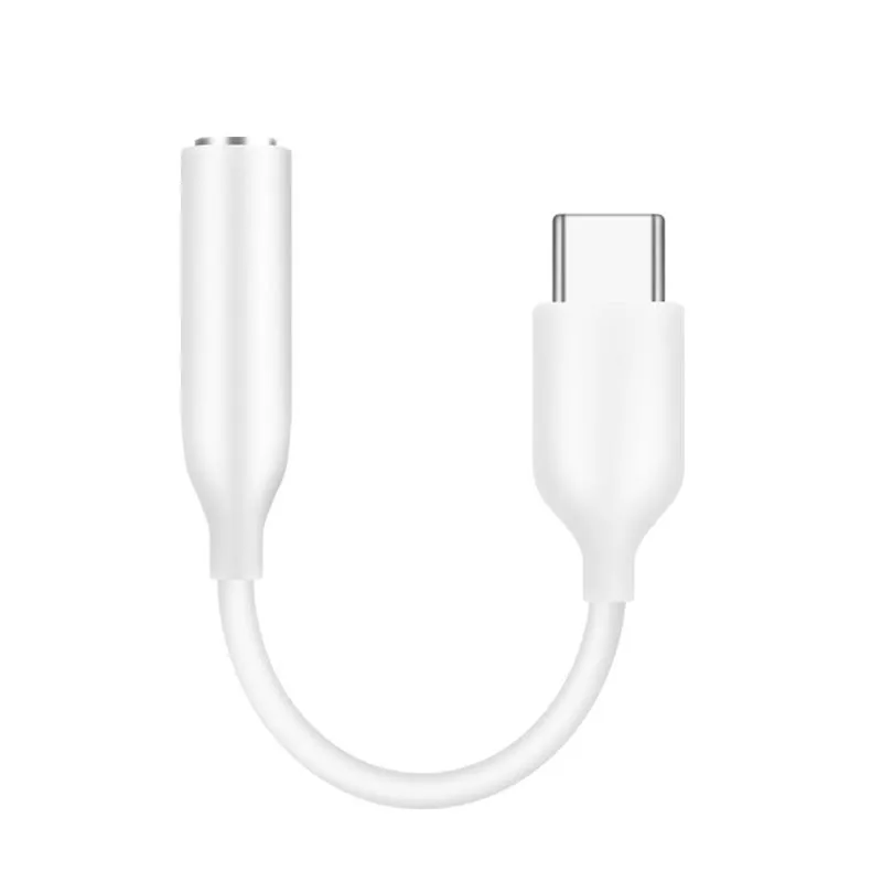 USB-C to 3.5mm Audio Adapter for Samsung Galaxy S21 Ultra / S20 / Note 20 Type-C Male to 3.5mm Female AUX Cable - White