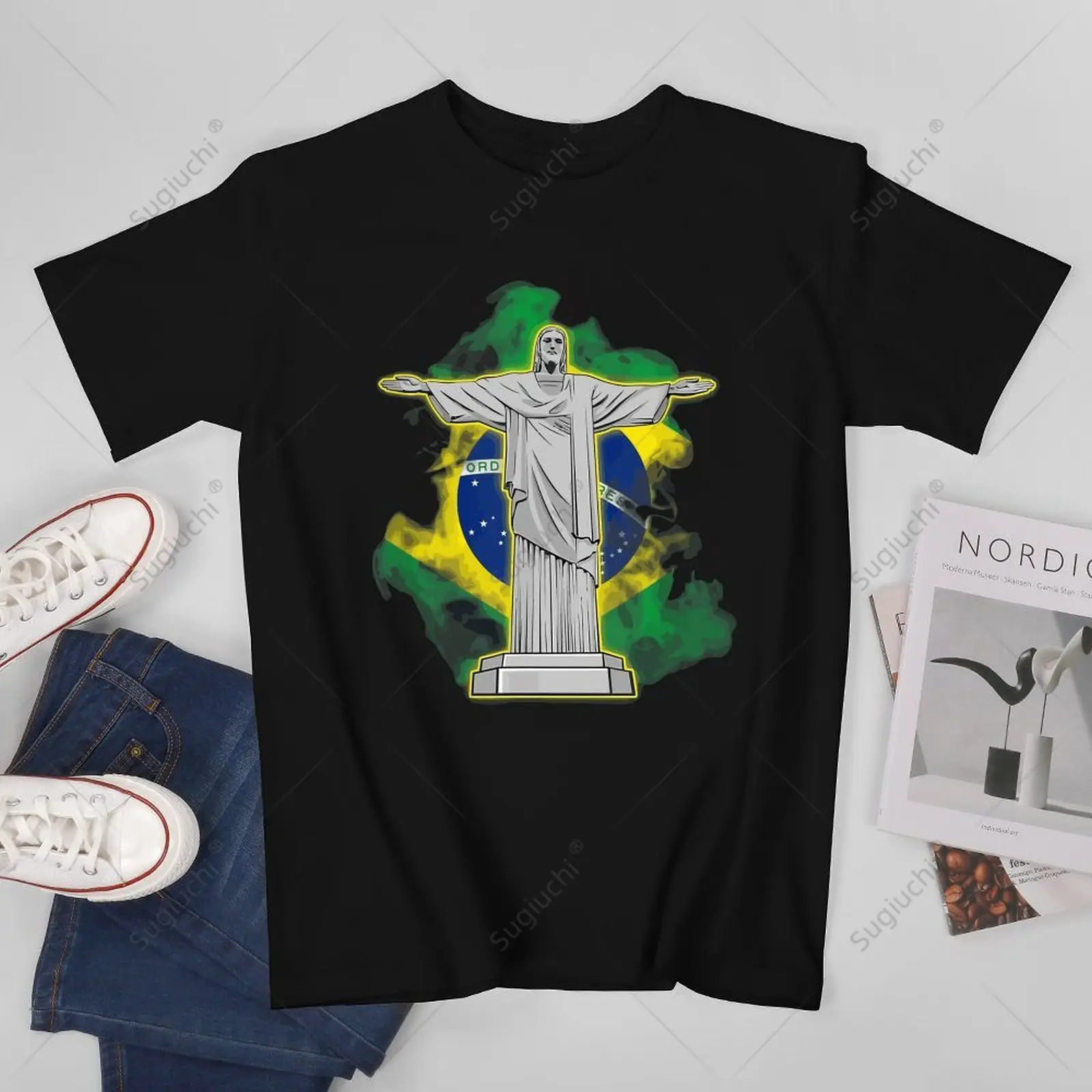 Unisex Men Cristo Redentor, O Famoso Marco Da Cidade Do Rio De Janeiro Tshirt Tees T Shirts Women Boys 100% Cotton T-Shirt