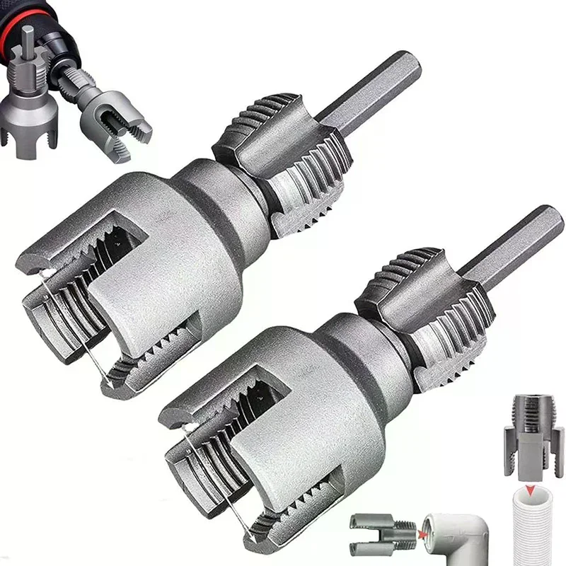 Electric Drill Compatible Pvc Pipe Threader Kit DN15 DN20 Pipe Pvc Pipe Thread Cutting Tool Pprppe Pipe Thread Cutting Tool