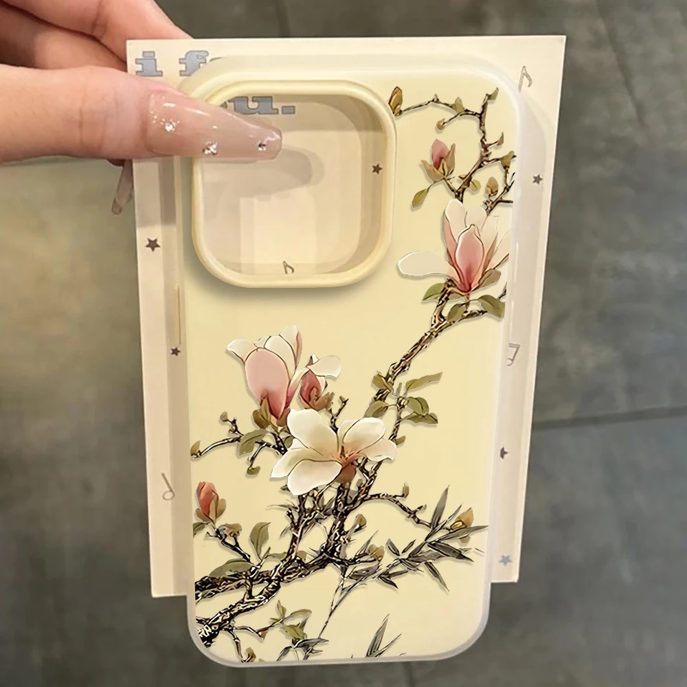 Magnolienblumen Handyhülle für Xiaomi Redmi Note 14 Pro 4G Hüllen Redmi Note 13 12 Pro 15C 14C 13C 11 10 Pro 5G Sturzsichere Hülle – Detail 2