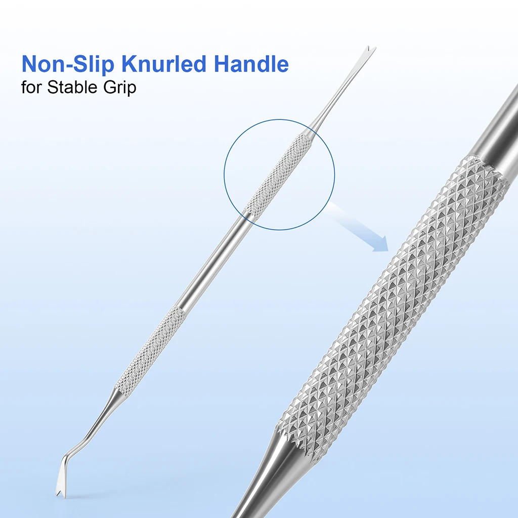 5 Stück AZDENT Dental Kieferorthopädisches Bogendraht-Platzierungswerkzeug Ligatur-Bindehalter Doppelendiges Sterilisations-Zahnarztinstrument – Detail 6