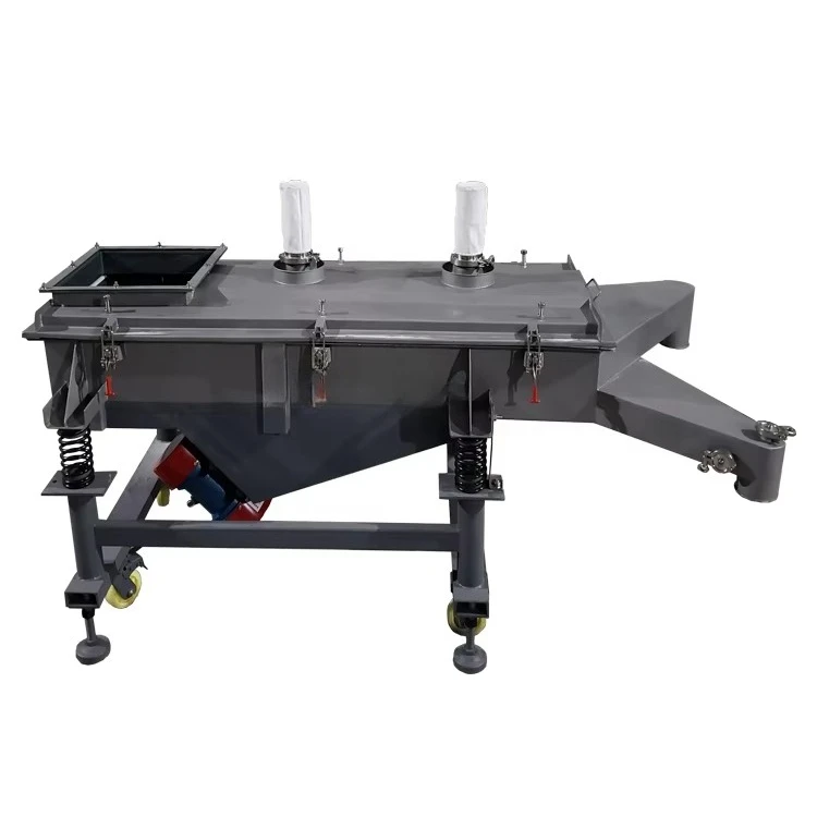 S500 Automatic Linear Rice Grain Screen Separator Classifier Dry Sifting Machine Linear Vibrating Screening Core Motor Ore