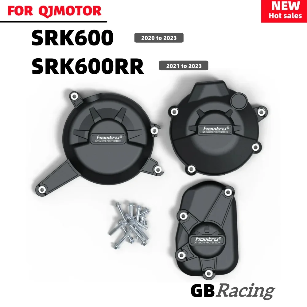 

GBRacing SRK600 2020-2023/SRK600RR 2021-2023 QJMOTOR Motorcycle Accessories, Clutch Pulse Protective Cover, Engine Protection