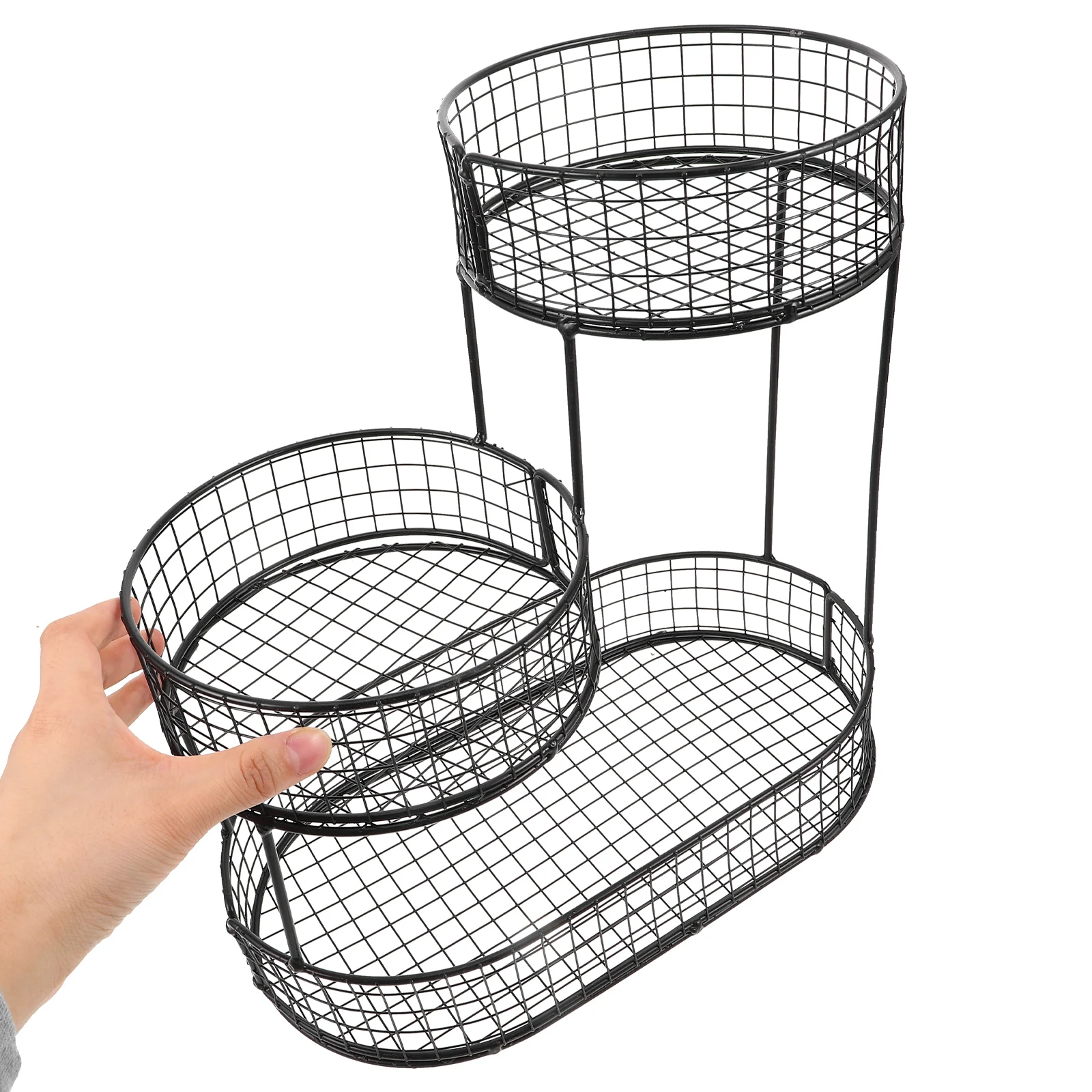 

Корзина для закусок, многоярусная подставка для сухофруктов, органайзер для кухни, проволочная подставка для фруктов и овощей, тележка для кладовой, настольная корзина для хранения