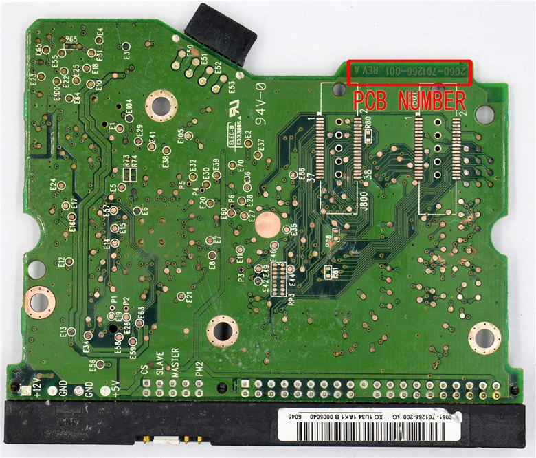 Western Data Desktop hard disk circuit board number 2060-701266-001 REV A / 2061-701266-200