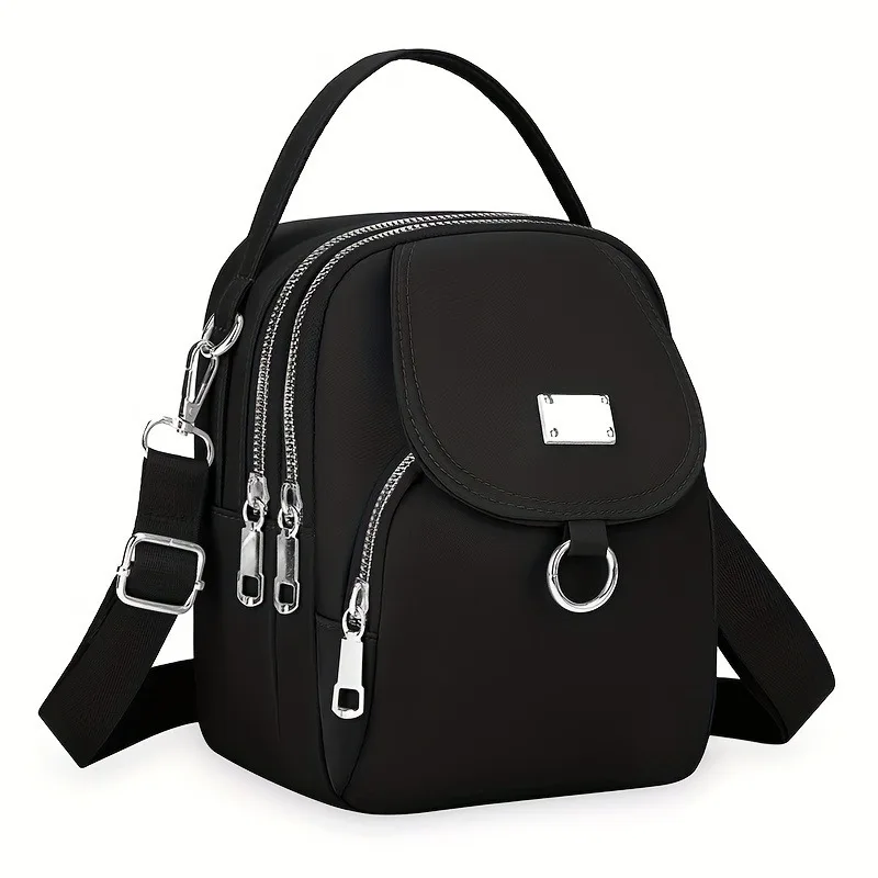 Versatile Multi-layer Hand-held Shoulder Bag, Fashionable Women's Multifunctional Crossbody Bag, Suitable for Commuting Parties