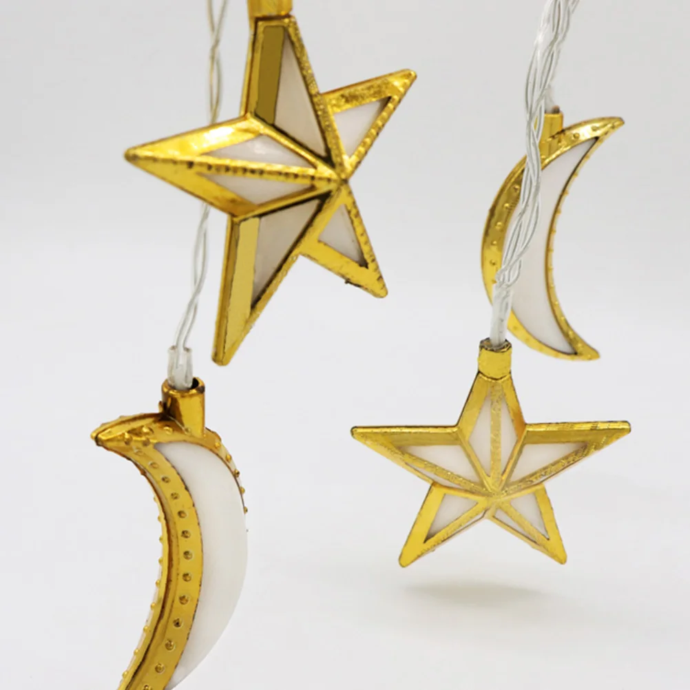 

10 LED Ramadan Decorative Lights Eco Friendly Operated Eid Mubarak Islam Party String Lighting Plants Signs