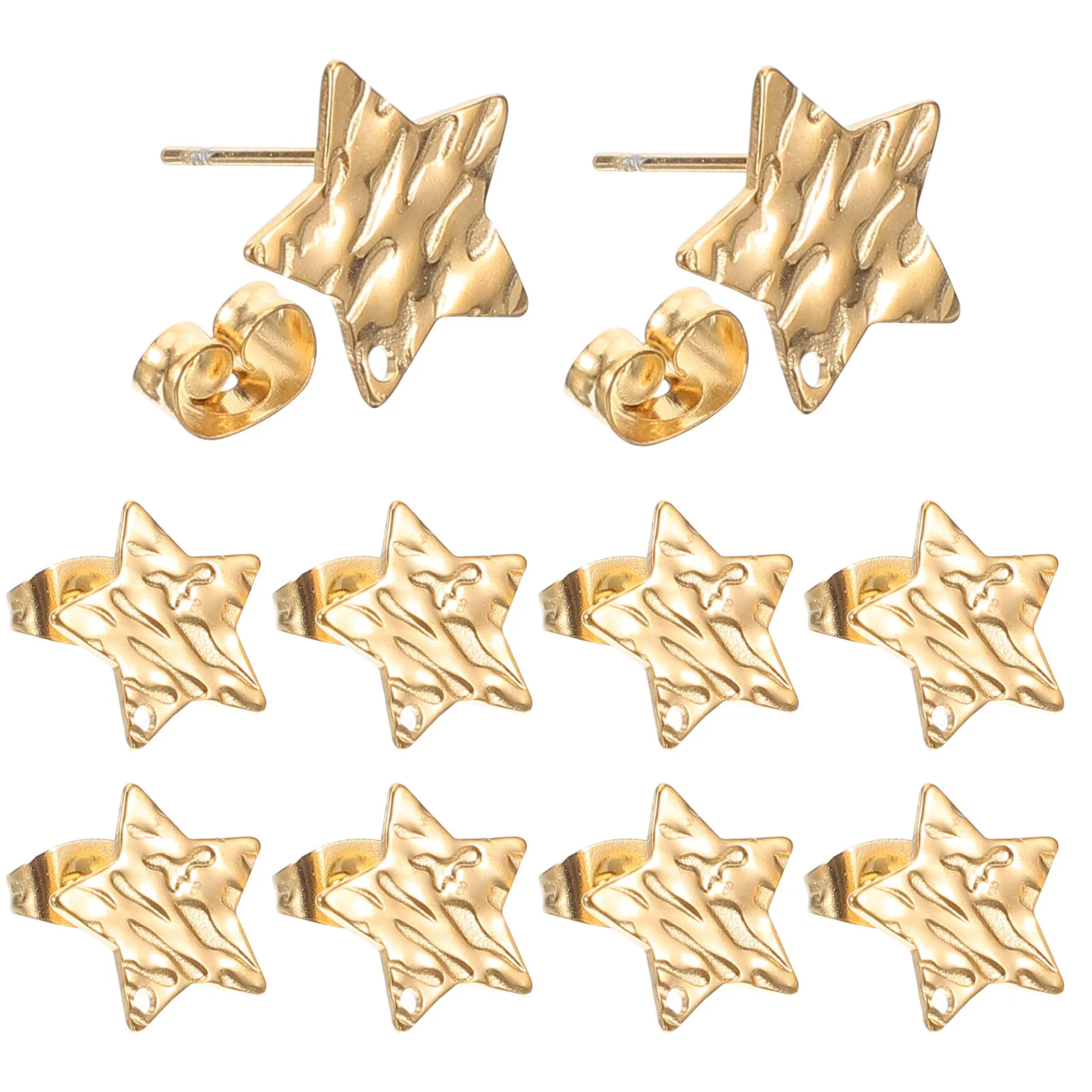 

10Pcs Durable Earring Stud Bases Diy Earring Materials Earring Setting Blanks Gemstone Earring Bezels Jewelry Making