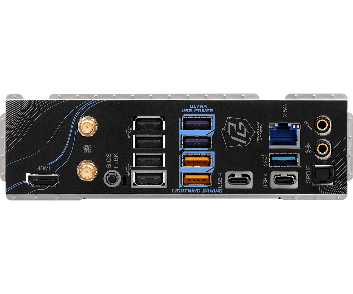 New Asrock X870 Riptide WiFi AM5 AMD 9000 CPU DDR5 USB4 Port PCIE