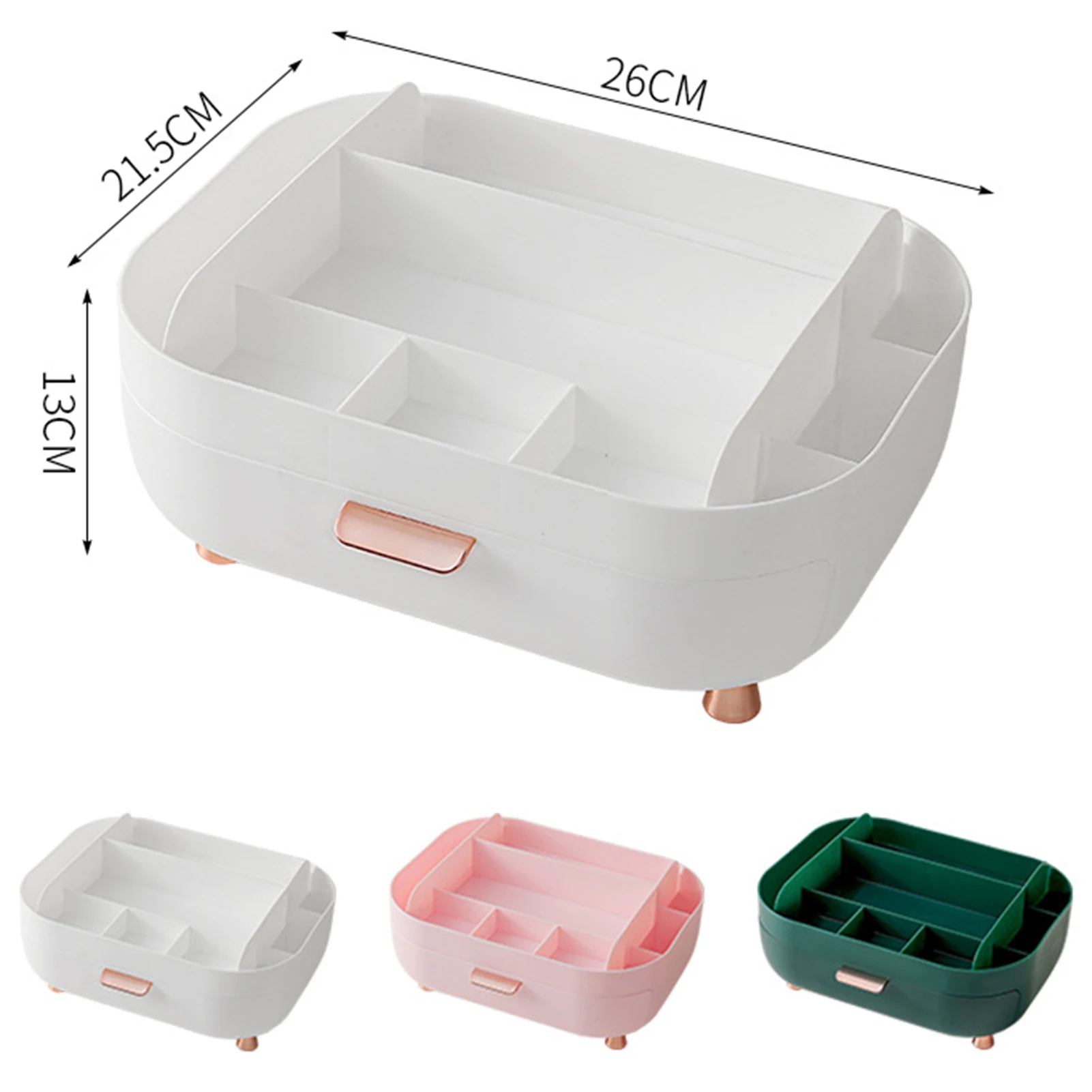 Practical Cosmetic Organiser With Multi Compartments For Makeup Nails Polish