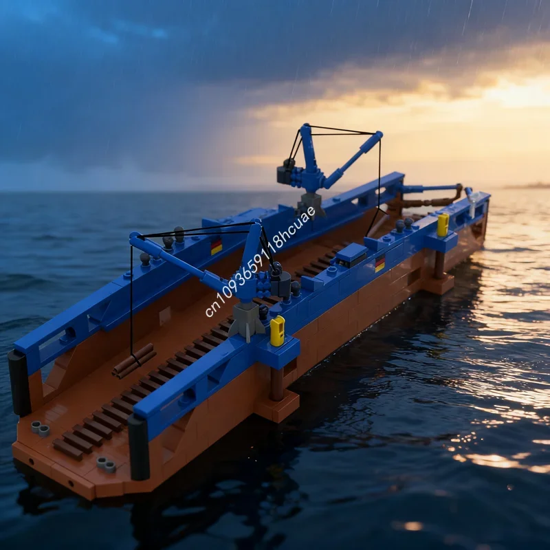 

Набор строительных блоков MOC «Плавучий причал» (534 детали) – Конструктор для сборки лодки, креативная игрушка-конструктор для детей, подарок на Рождество и День рождения