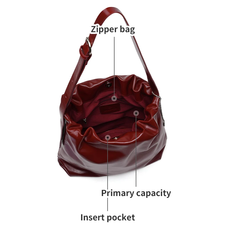 LA FESTIN Original Tote Bag for Women Large Capacity Bags Fashion Shoulder Bag 2024 New Crossboby Bag Bucket Bag