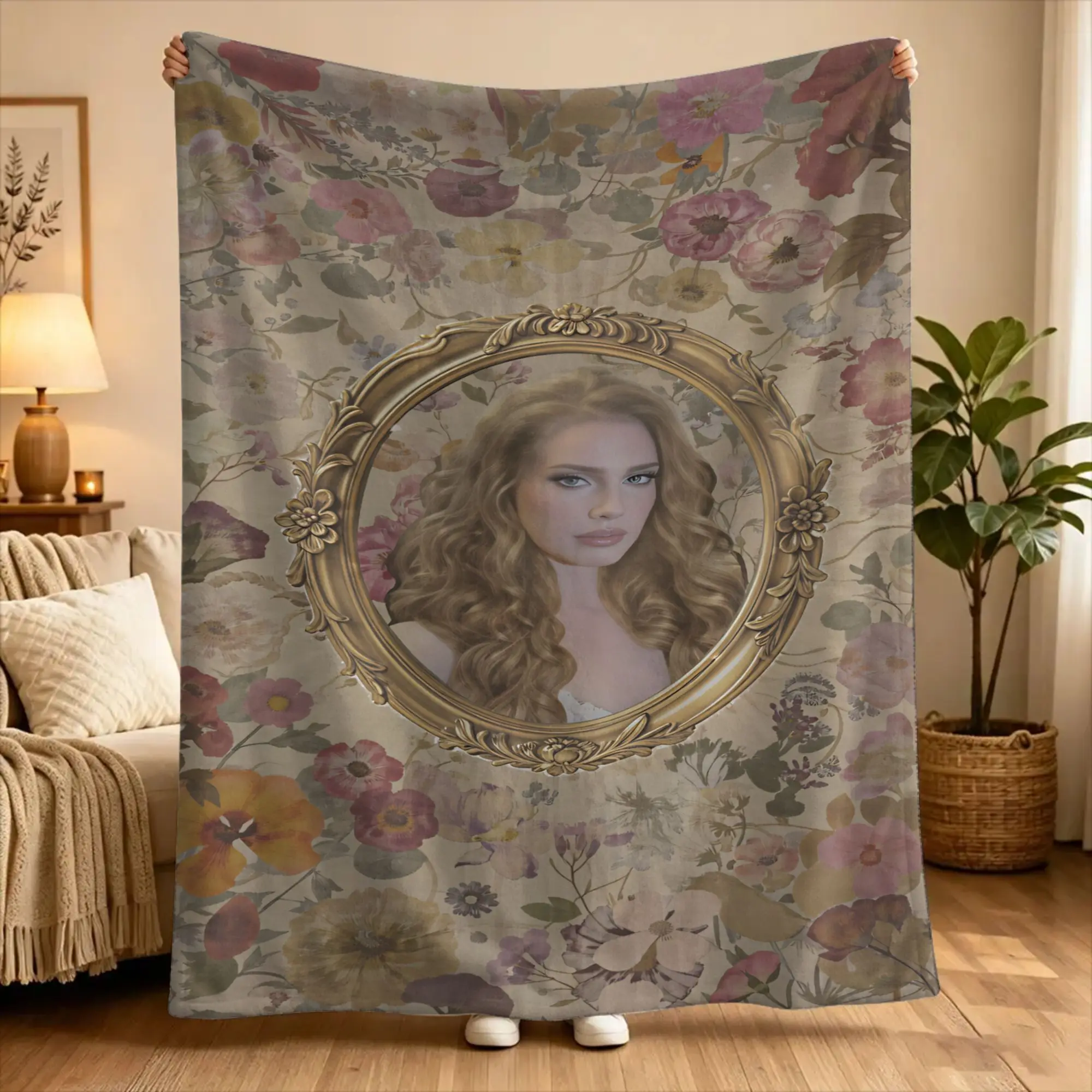 Lana Del Rey Singer Lizzy Grant  Blanket Quality Warm  Throw Blanket Winter Travel Office Couch Chair Funny Bedspread