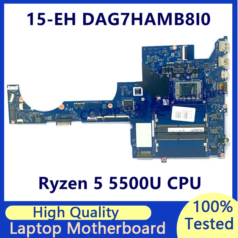 

DAG7HAMB8I0 Mainboard For HP Pavilion 15-EH 15Z-EH Laptop Motherboard With Ryzen 5 5500U CPU High Quality 100% Fully Tested Good