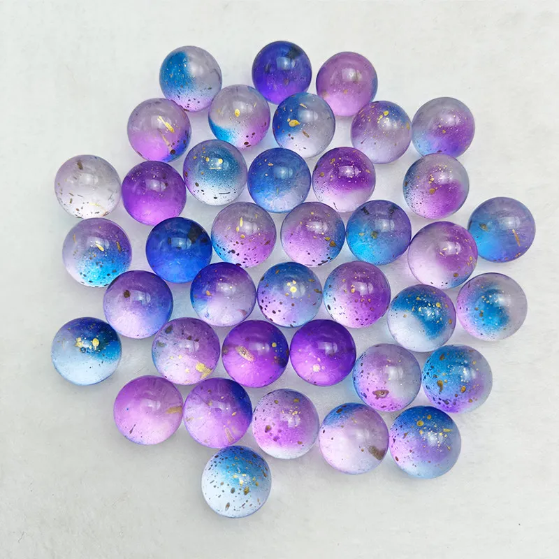 1-30Pcs Solid Glass Ball 16mm Colorful Transparent Imitation Crystal Decorative Ball DIY Checkers Chess Piece Game Marbles Baed