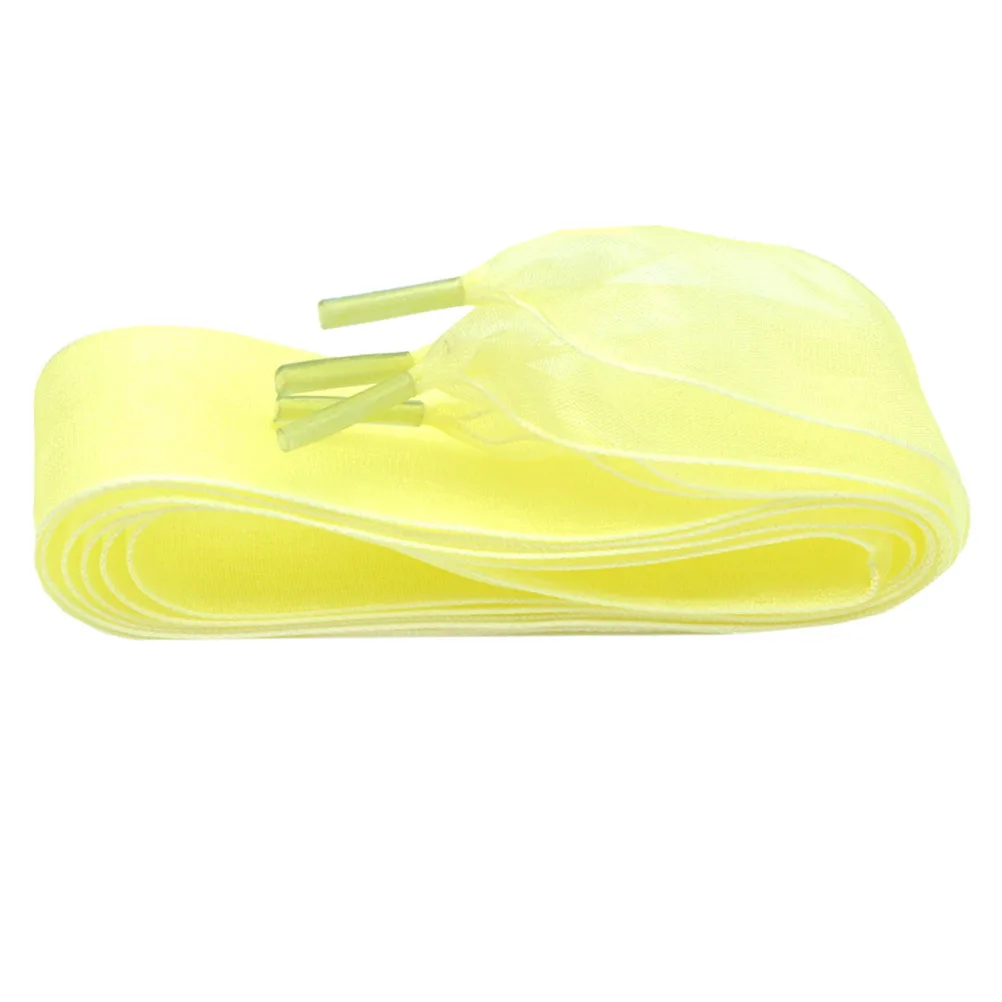 6 أزواج 2.5x115 سنتيمتر أربطة أحذية الشيفون أزياء بسيطة سلاسل مسطحة لأي أحذية خلق النمط الخاص بك النبيذ الأحمر