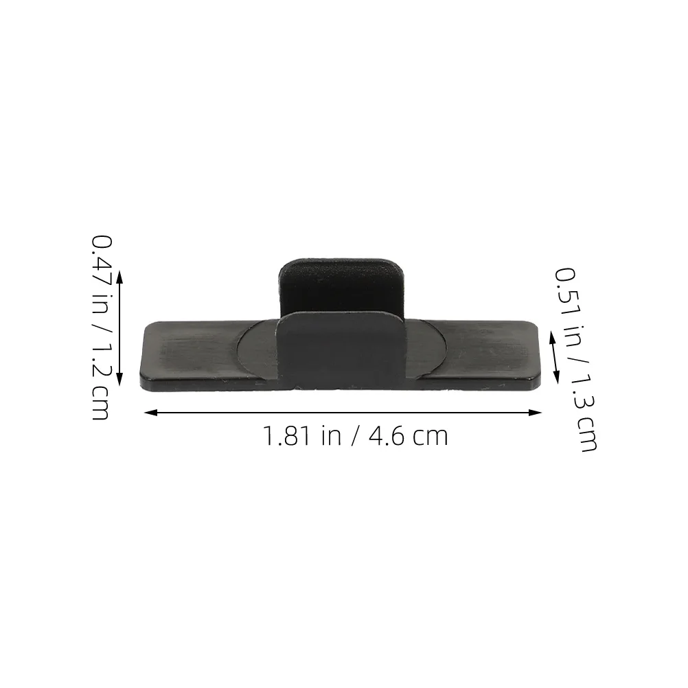 

10Pcs Pen Clips Self-Adhesive Whiteboard Pen Holders Sturdy Plastic Marker Storage for Teachers Nurses Colleagues Office Use