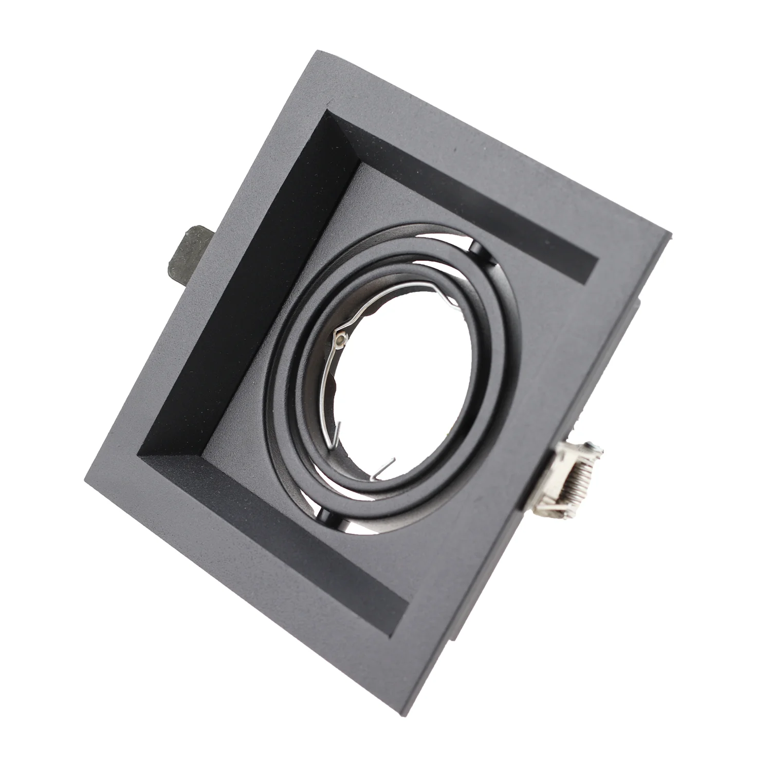 Black/White Recessed Light GU10 Front Rings Recessed Spotlight Recessed Frame Downlight Cut Hole 1/2/3 Heads