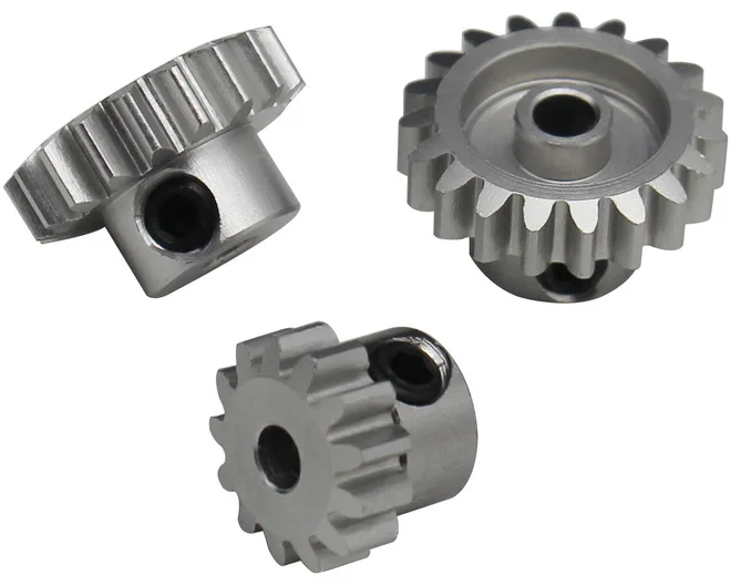 Hot Racing Aluminum Speed Tuned Pinion Gear Set 32P/0.8 Module 13T/18T/19T 3.2mm Bore Hard Anodized