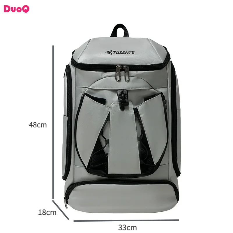 

Oxford Cloth Multifunctional Backpack Large Capacity Splash Proof Basketball Bag Independent Shoe Compartmen Dry Wet Separation