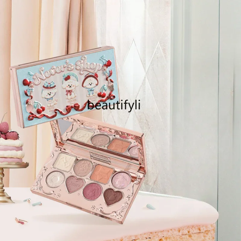 [New Product] Flower Knows Eight-Color Eye Shadow Matte Shimmer Black Tea Brown Plate