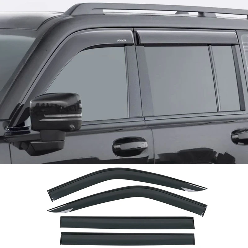 FOR Haval H9 2024 2025 Window Visors Rain Guard Windows Rain Cover Deflector Awning Shield Vent Guard Shade Cover Trim