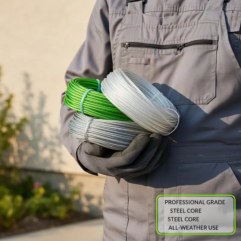 Trimmer Line Twisted Long-Lasting Heavy Duty Nylon String High Wear Resistant For Grass Cutter Lawn Mower Garden Weeding Work