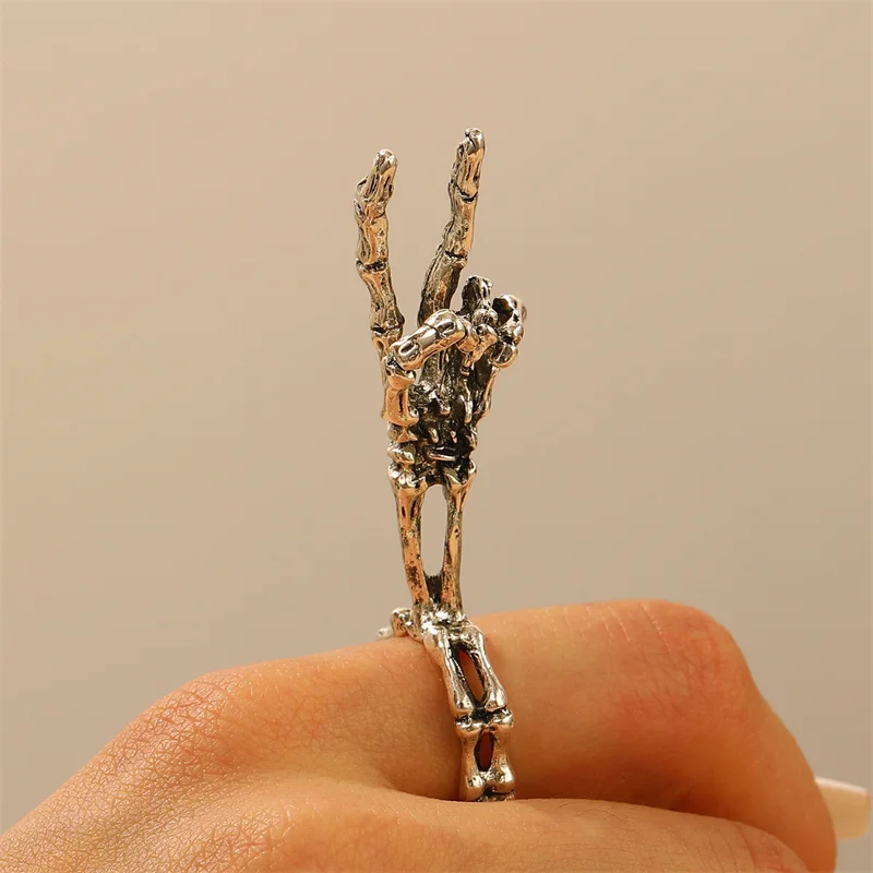 Vintage Skull Cigarette Holder Ring Innovate Finger Clip Smoking Cool Men's Gift Smoking Tool Smoking Accessories e1883