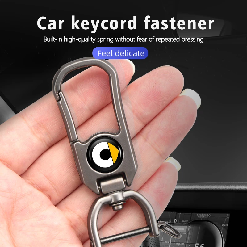 Metal Car Styling Keychain Emblems Keyring Key Decoration Ring For Smart Fortwo Forfour 451 453 450 452 454 Roadster Coupe