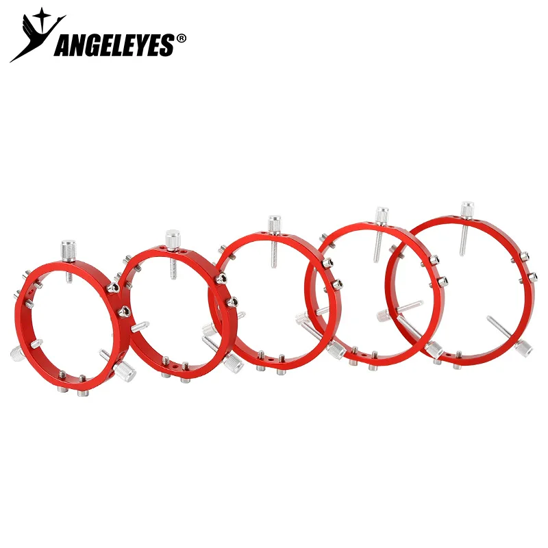 Angeleye red 90/100/110/120/130mm three-point photography fixed ring astronomical telescope photography accessories