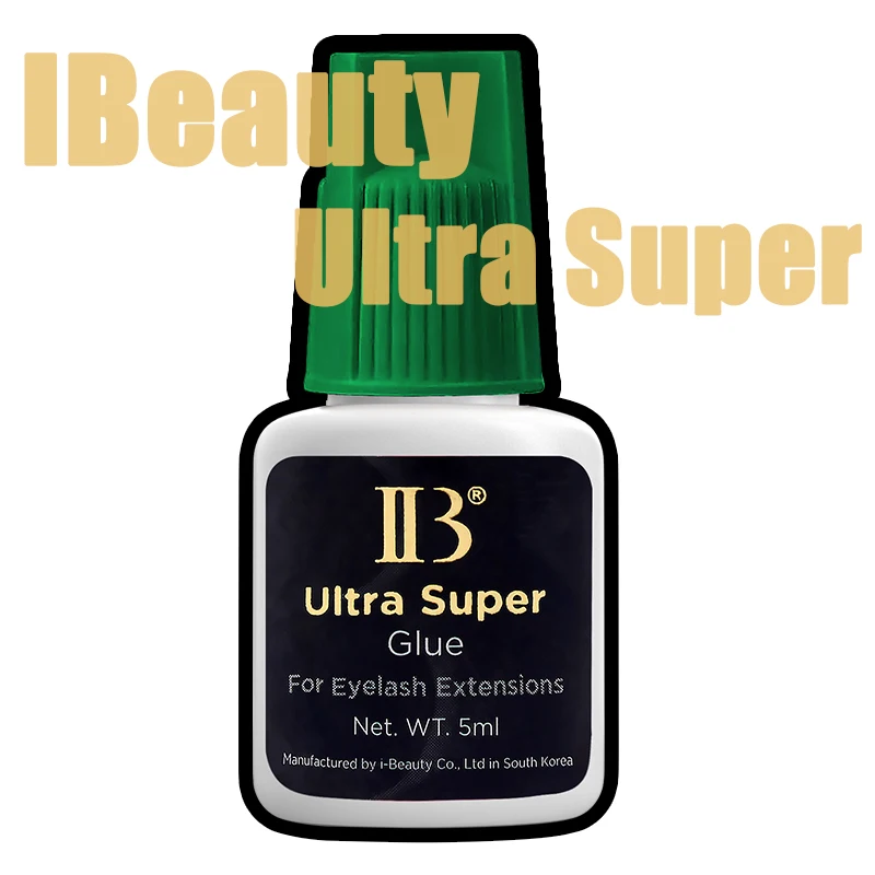 1 Bottle IBeauty Ultra Super Plus Glue Fake Eyelash Extension Korea 0.5s Dry Makeup Tool Adhesive Supplies Hyper Bond Max Pro
